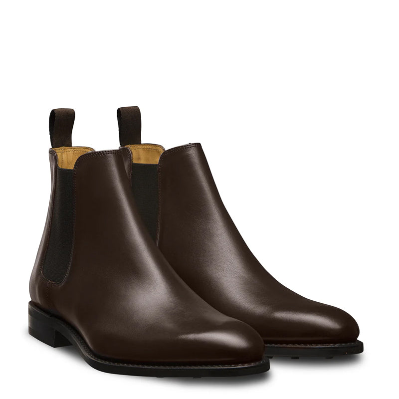 Polished Leather Handmade Luxury Chelsea Boot Tan
