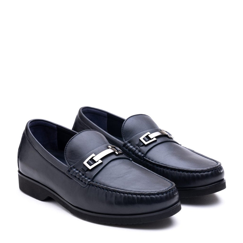 Penny Leather Slip-On Bit Loafer Black