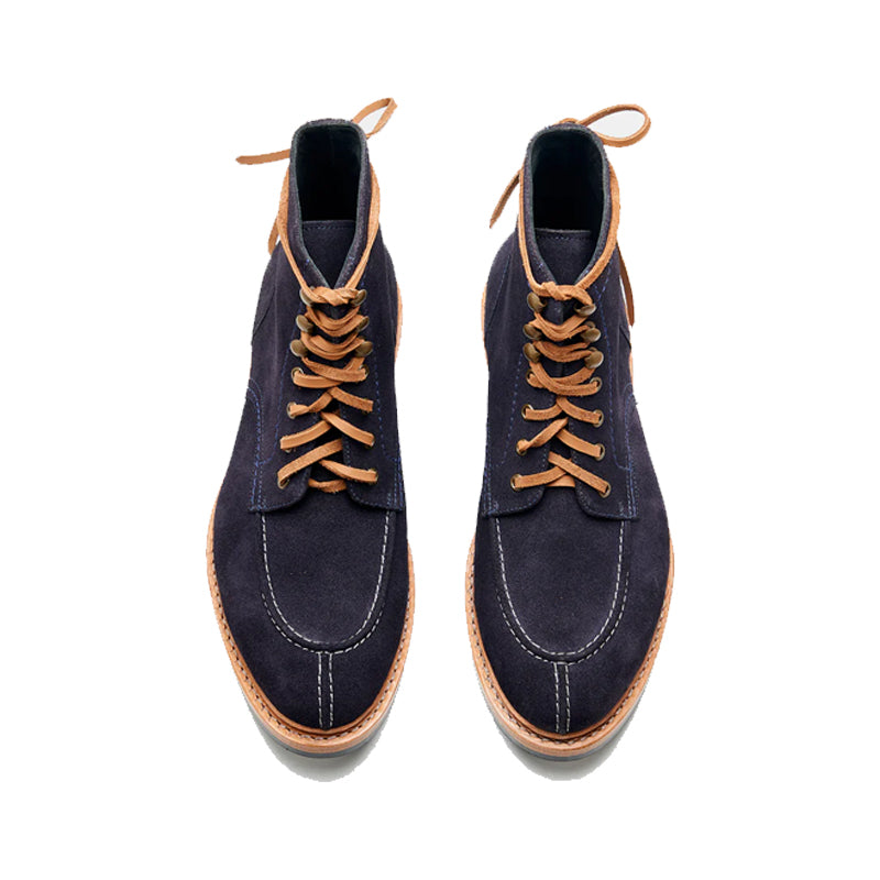 Premium Split Toe Suede Leather Derby Ankle Boots