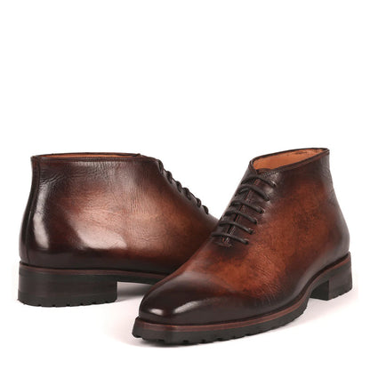 Classic Handmade Stylish Leather Ankle Boot Grey