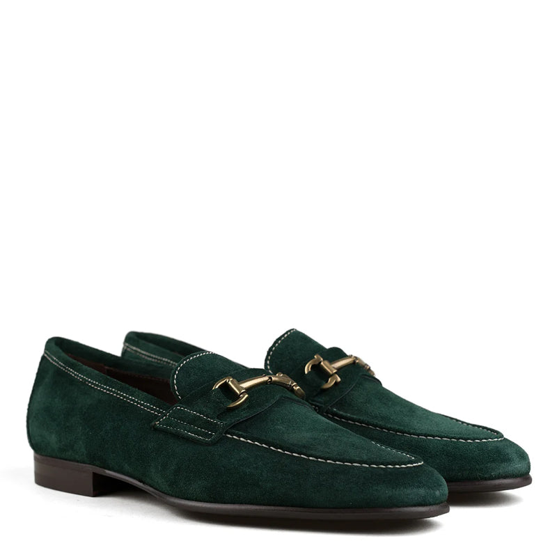 Luxury Blake Bit Loafer Olive Green