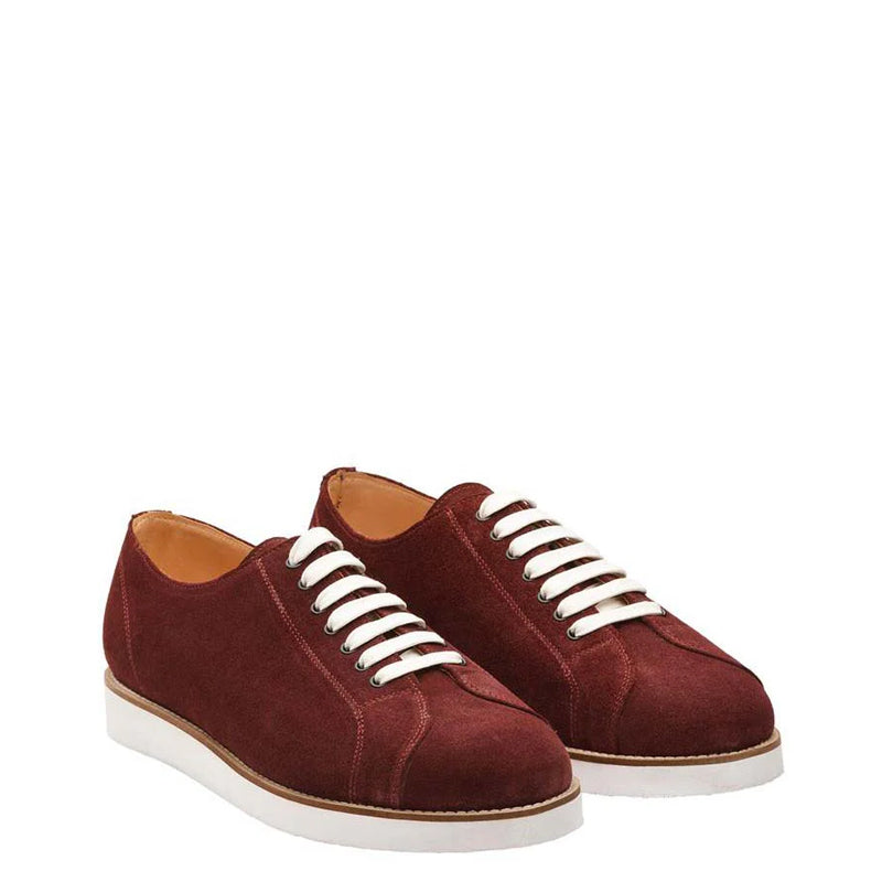 Classic Suede Lace-Up Dark Brown Sneaker