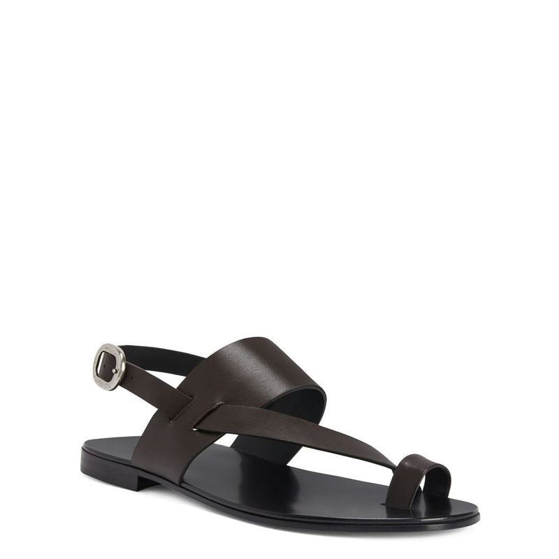 Pure Leather Backstrap Comfort Brown Sandal