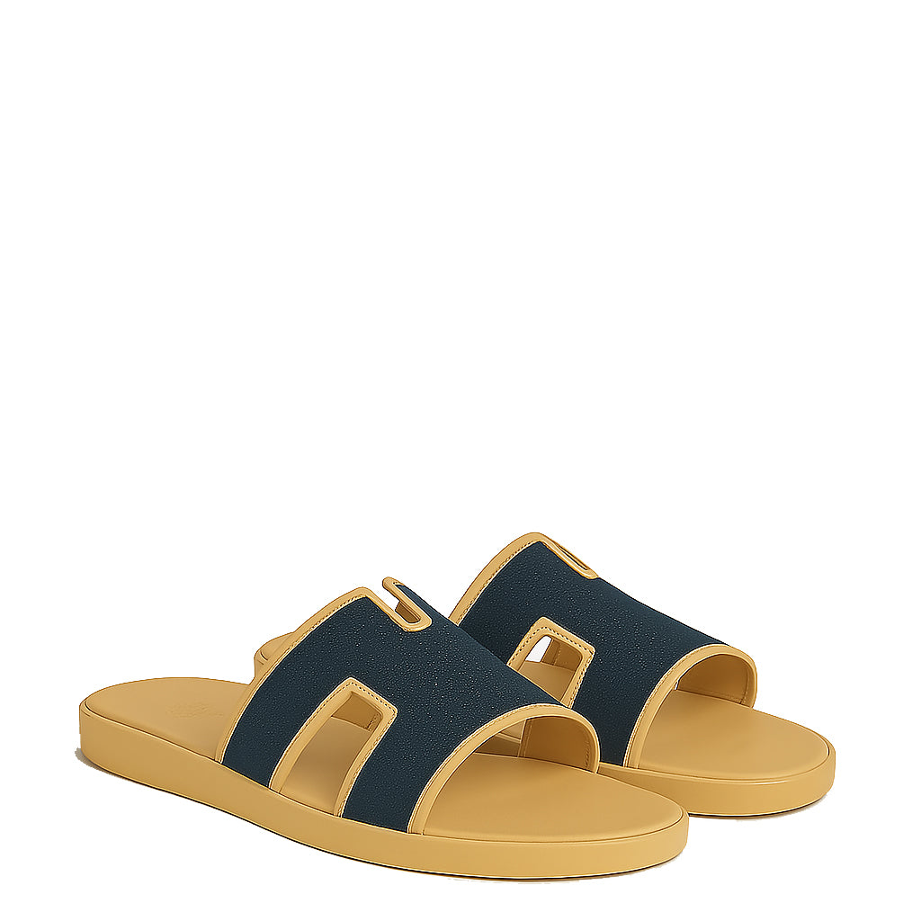 Haven Textured H Style Dual Slip-On in Canvas Blue and Grey