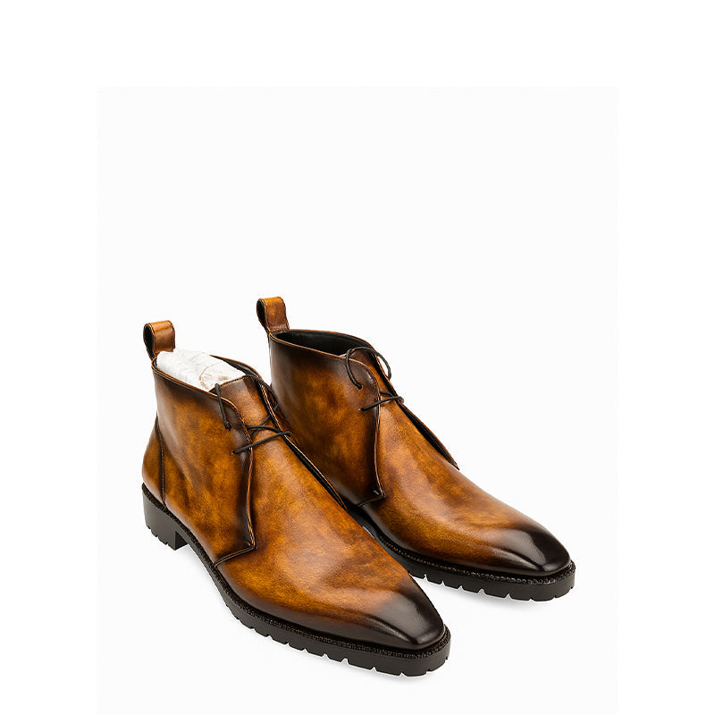 Men's Premium Leather Chukka Boots