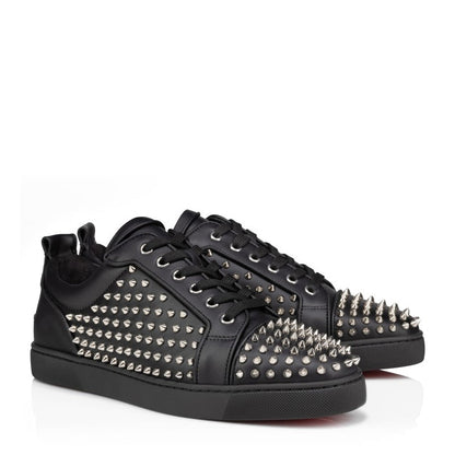 Men Casual Slip-On Leather Black Sneaker