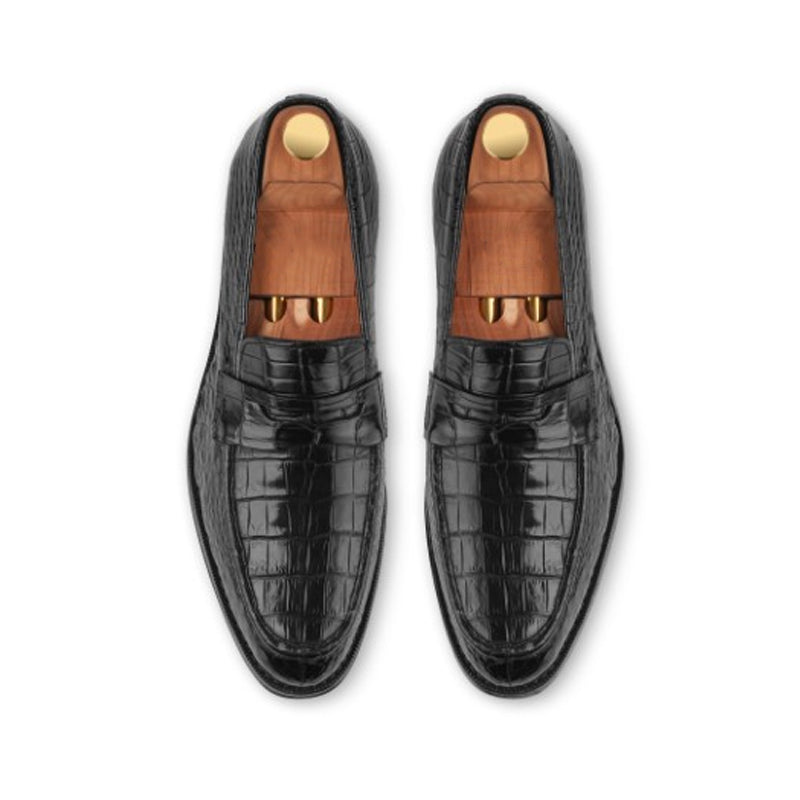 Croco Premium Leather Loafers For Men