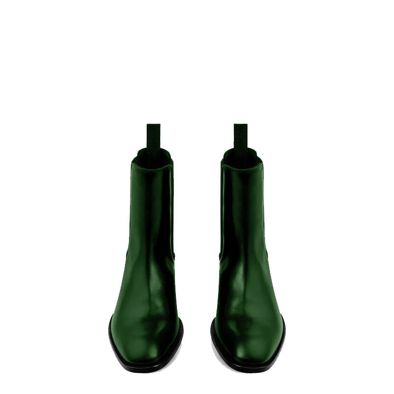 Chelsea Boot -Green Leather