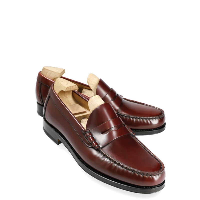 Penny Handmade Polished Leather Tan Loafer