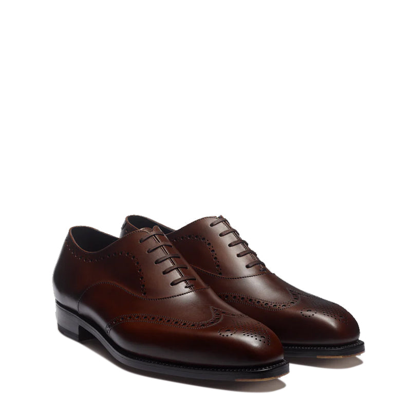 Polished Leather Classic Design Formal Oxford Shoes