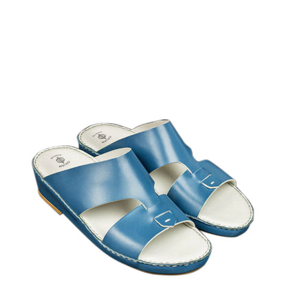 Premium Open Toe Leather Stich Comfort Arabic Off White Sandal