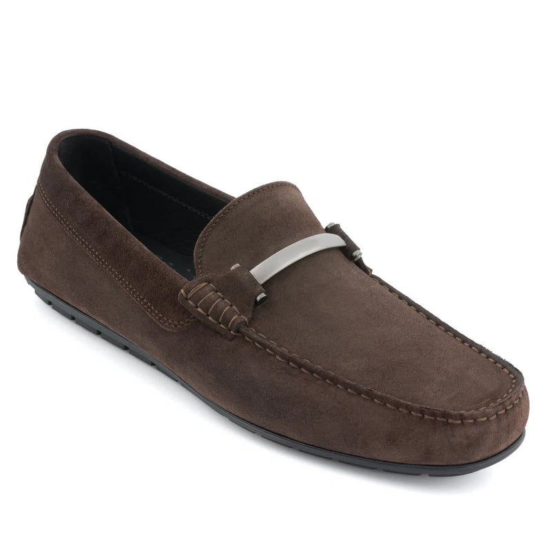 Men Solid Suede Casual Leather Loafers