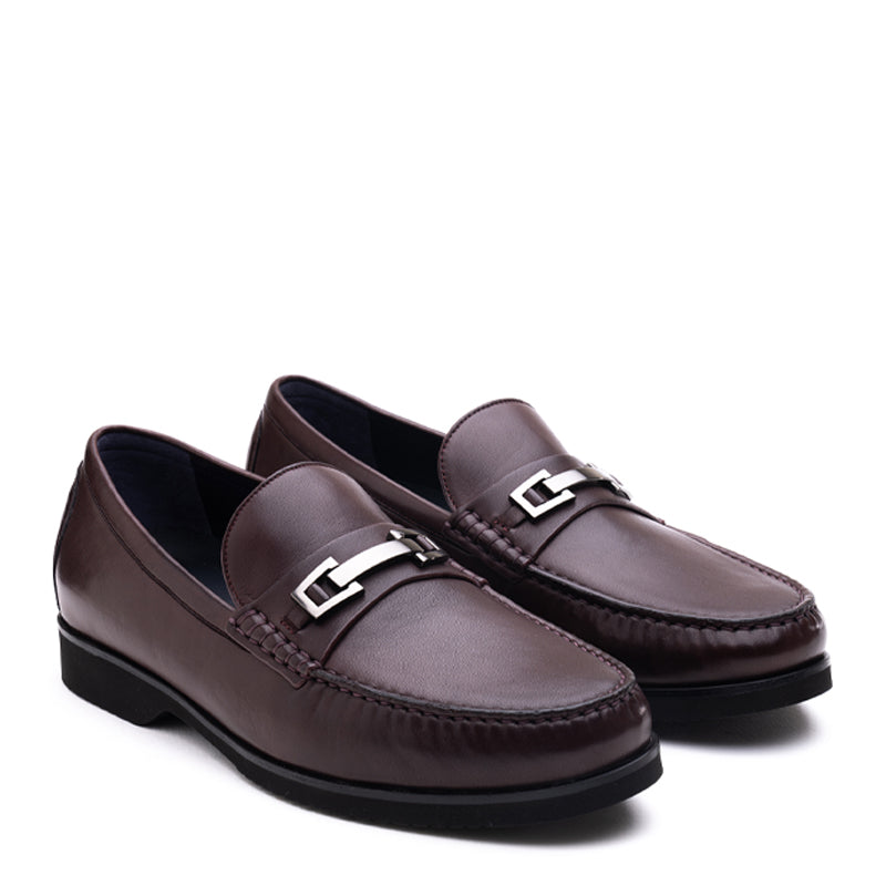 Penny Leather Slip-On Bit Loafer Black
