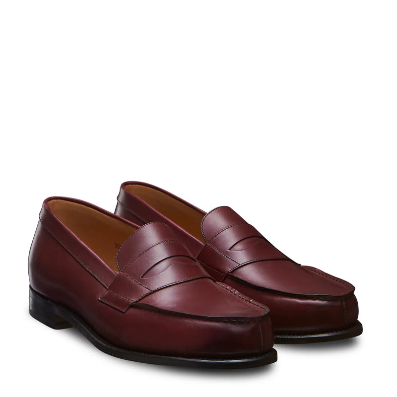 Classic Leather Blue Penny Loafer For Men