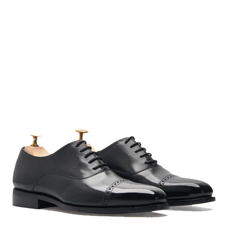 Leather Lace-Up Oxford Shoes for Men