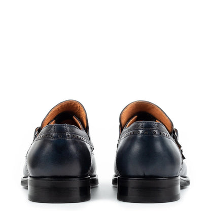 Premium Italian Leather Stylish Double Monk Shoe Brown