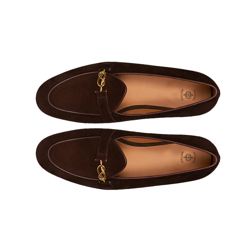 Men's Suede Loafers Sleek Shoe Indigo