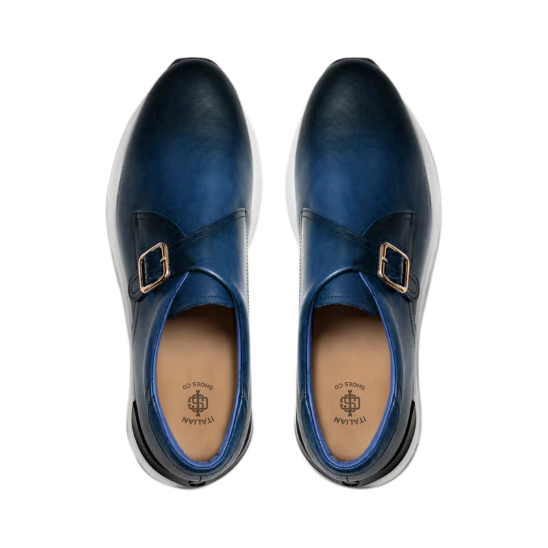 Wine Leather Men Sneaker