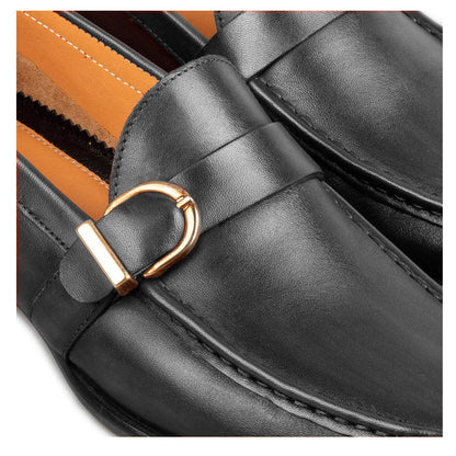 Enzo Burgundy Single Monk Strap Shoe
