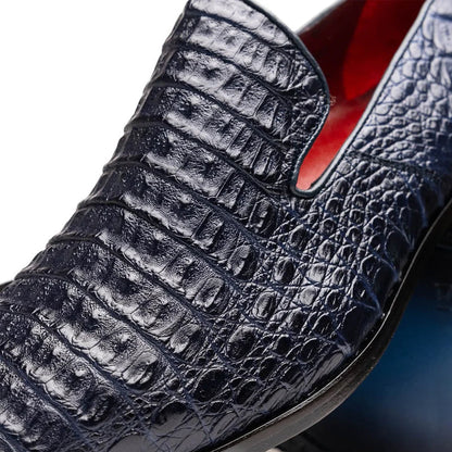 Crocodile Leather Loafers Tan