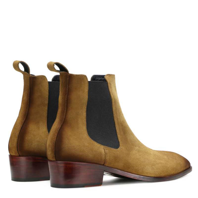 Suede Leather Chelsea Boots