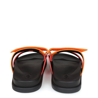 Luxury Croco Leather Red / Orange Sandal