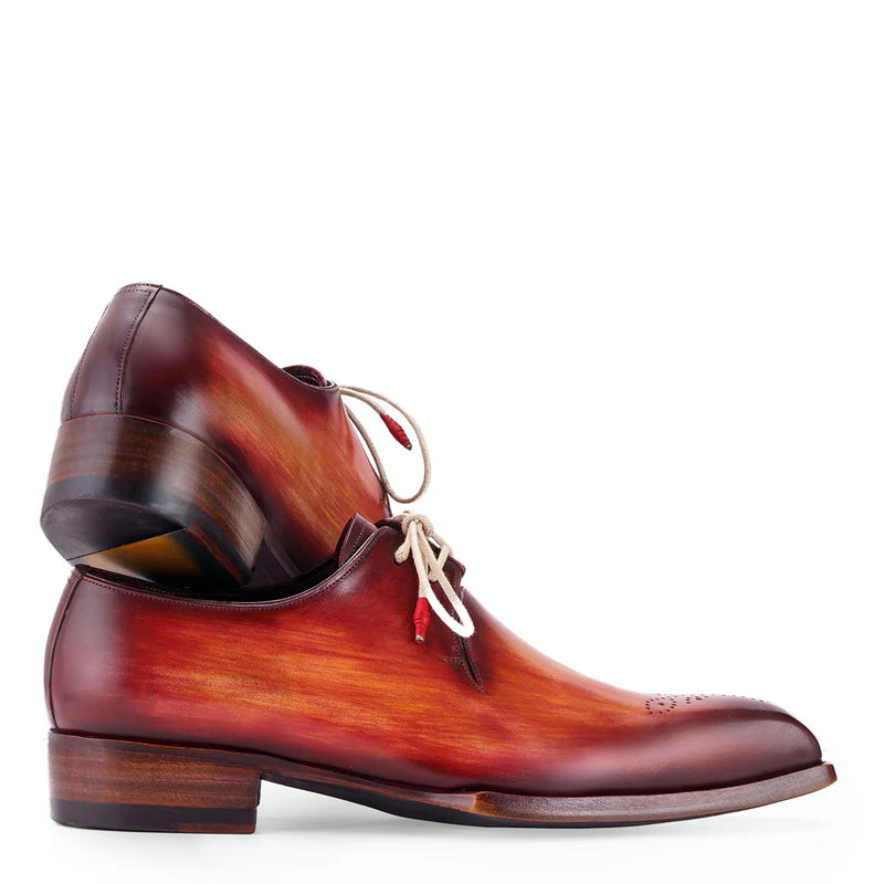 Leather Handmade Wingtip Derby Grey Shoe