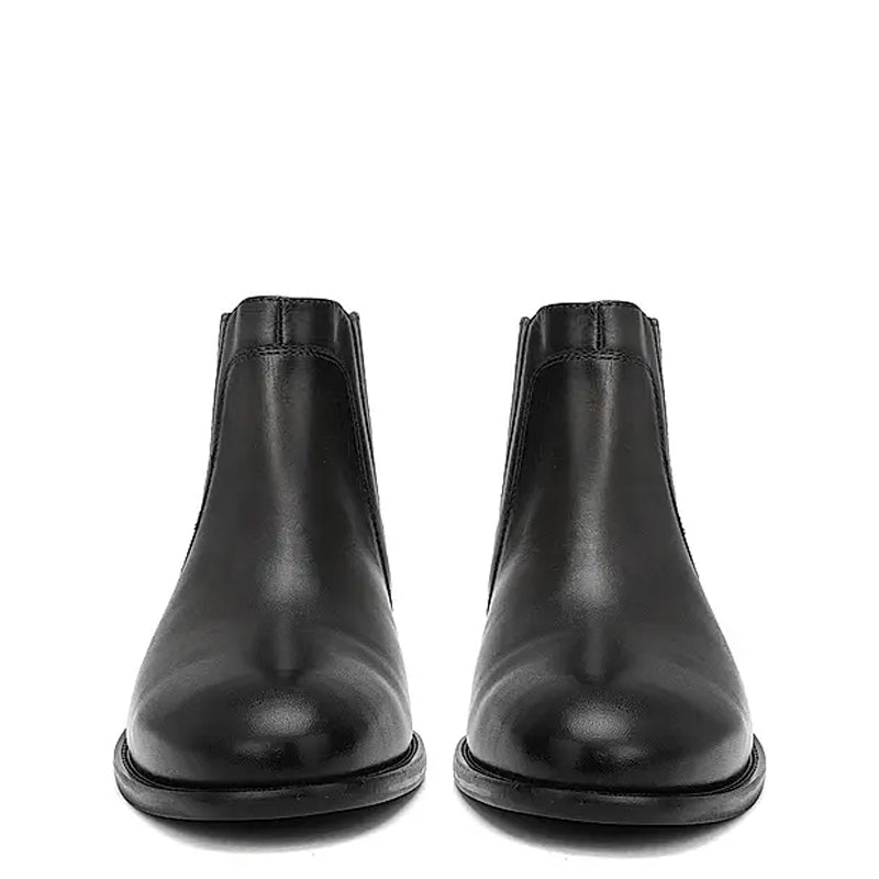 Mid-Top Plain Leather Handmade Stylish Chelsea Boots