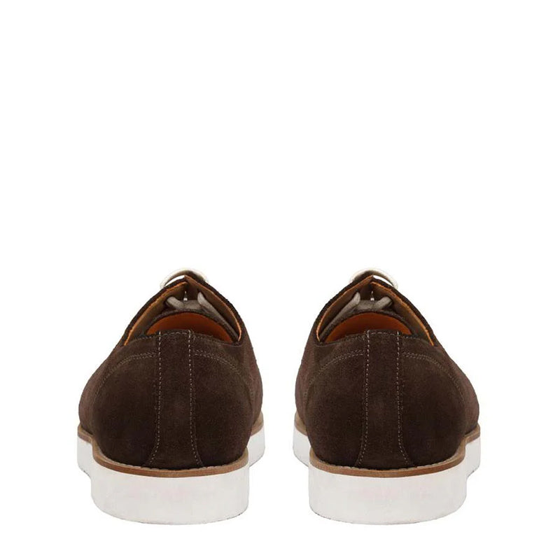 Classic Suede Lace-Up Burgundy Sneaker