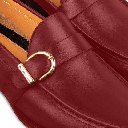 Enzo Burgundy Single Monk Strap Shoe