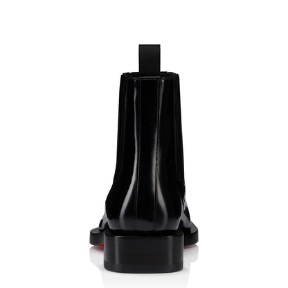Luxury Patent Shiny Leather Handmade Chelsea Boots