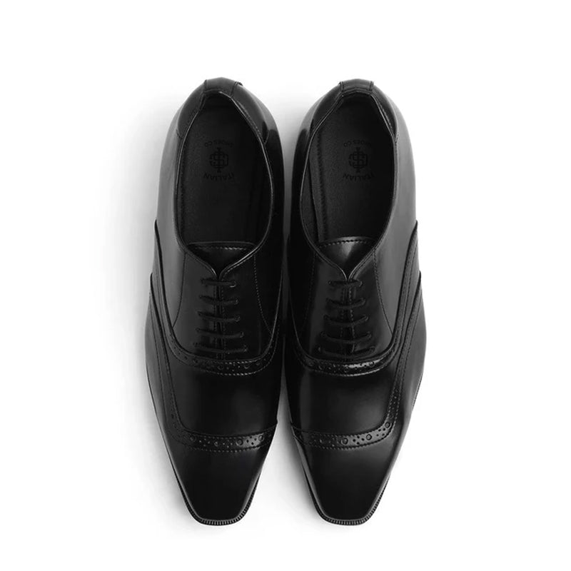 Classic Leather Formal Oxford Black Shoe For Men