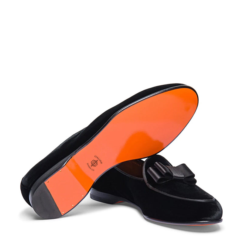 Men Black Slip-On Andrea Loafer