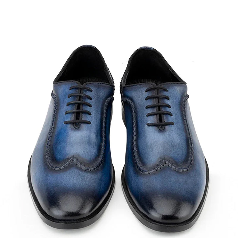 Patina Stiched Wholecut Leather Oxford Shoe