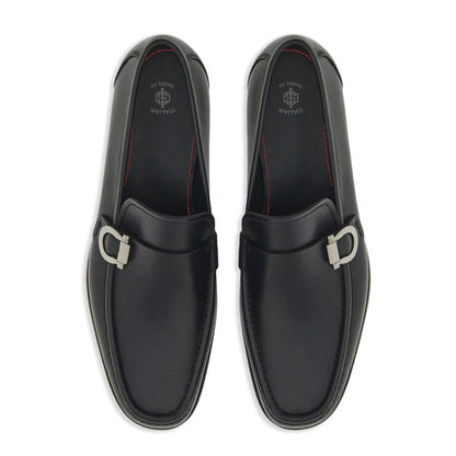 Fibbia Leather Loafer