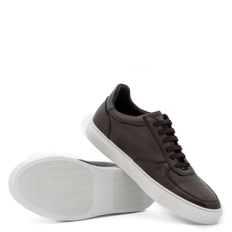 Men Handmade Classic Casual Brown Sneaker