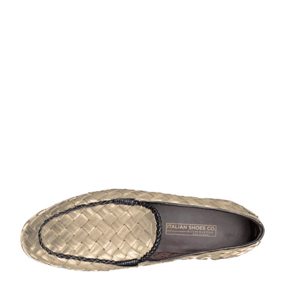 Penny Weaved Leather Loafer Hand Crafted