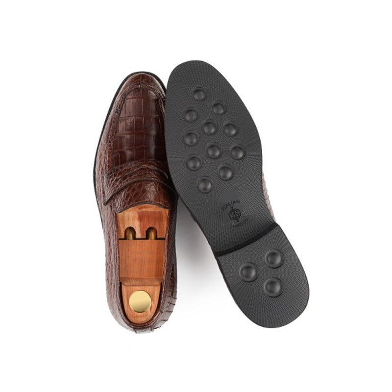 Croco Premium Leather Loafers For Men