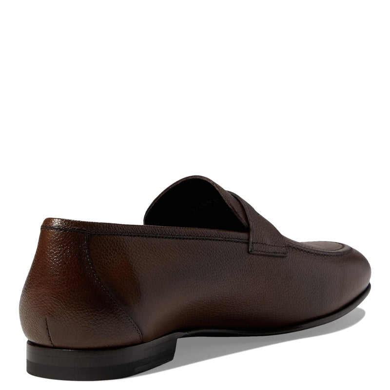 Premium Leather Penny Black Loafer For Men