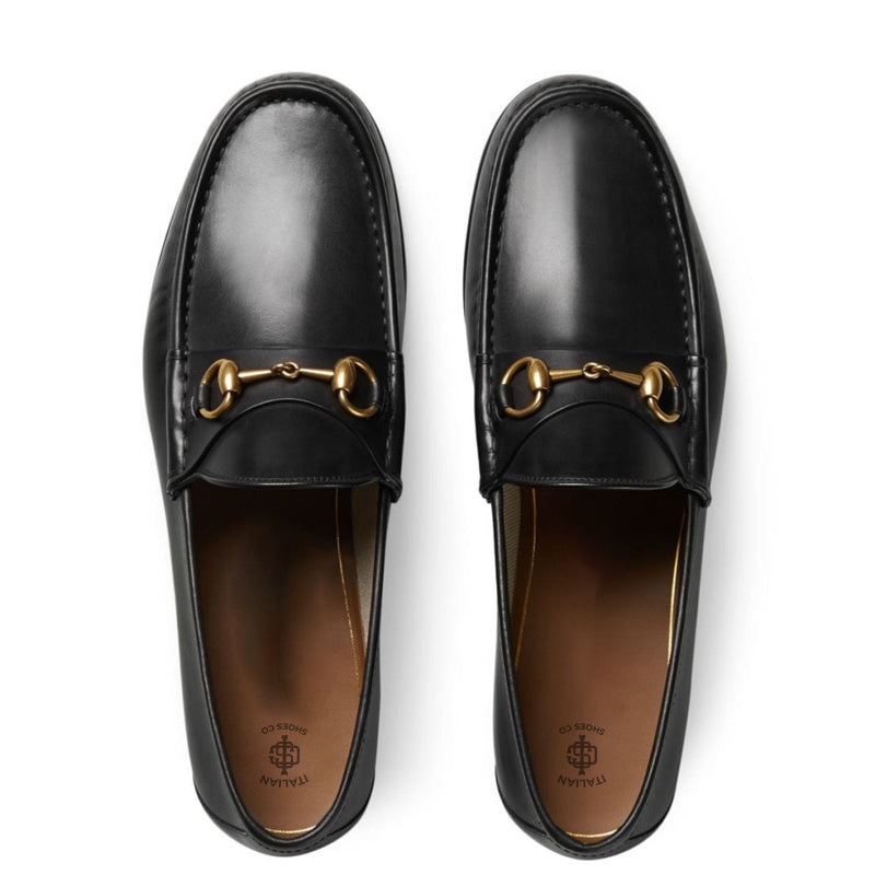 Men's Classic Leather Black Horsebit Loafer