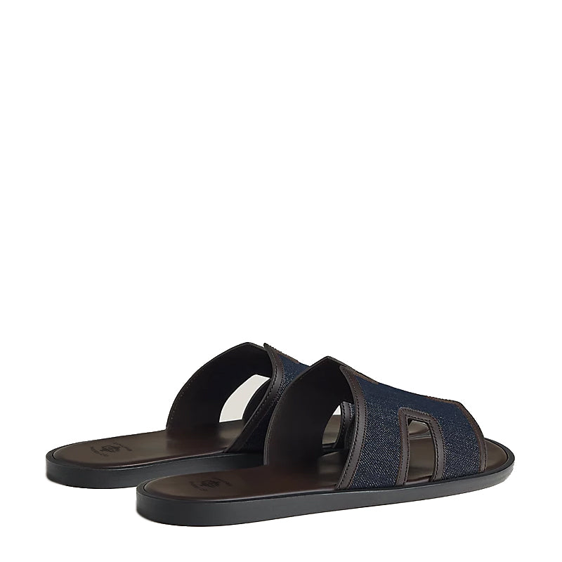 Haven Textured H Style Dual Slip-On in Canvas Blue and Beige