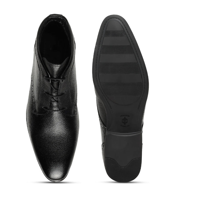 Pure Leather Stylish Lace-Up Chukkas Boots