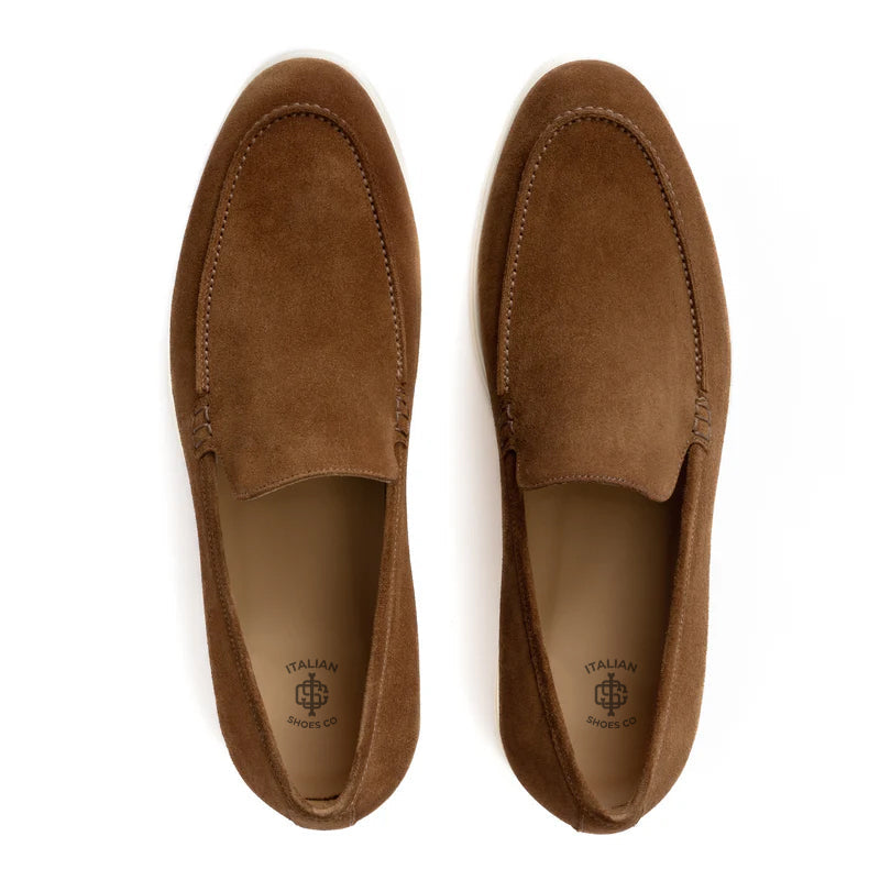 Premium Suede Leather Green Loafer For Men