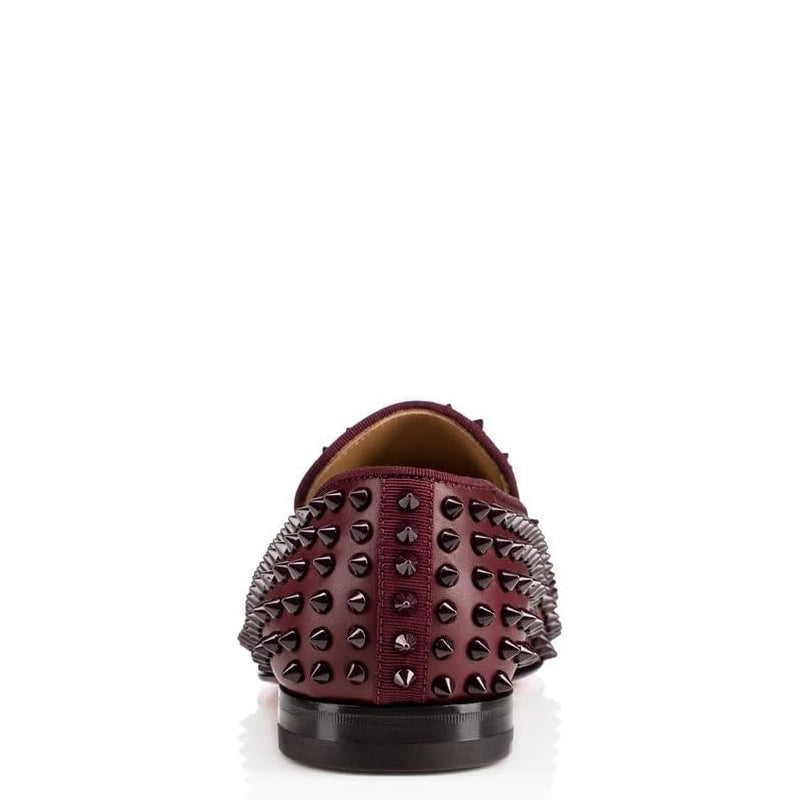 Men Suede Studded Slip On Loafers