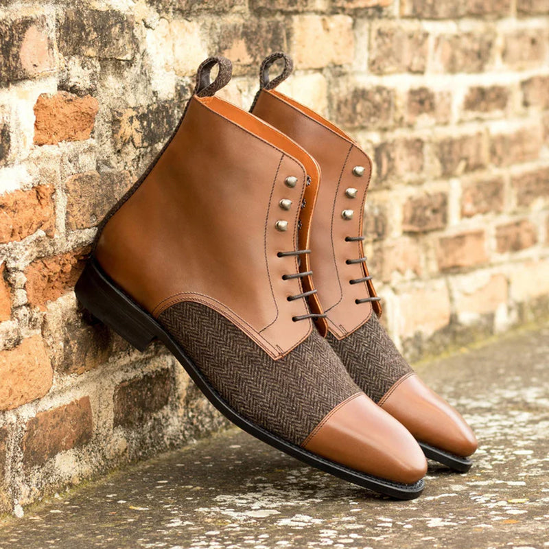 Custom HandMade Leather Lace-Up Boots