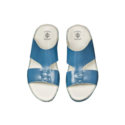 Premium Open Toe Leather Stich Comfort Arabic Off White Sandal