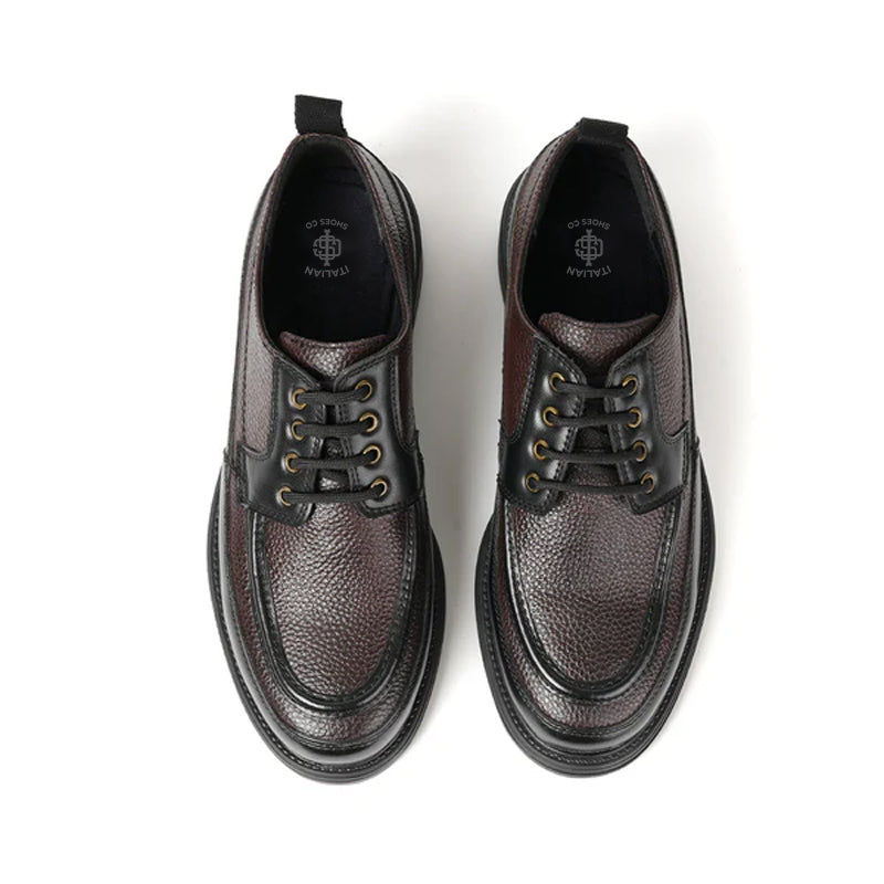 Premium Handmade Leather Lace-Up Derby Shoe