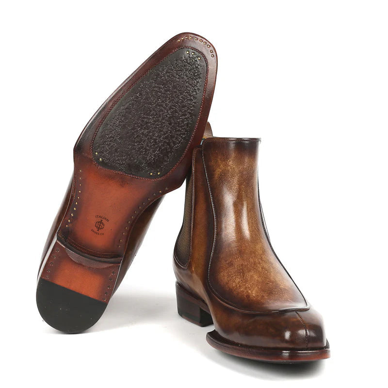 Luxury Pure Leather Handpainted Chelsea Boots