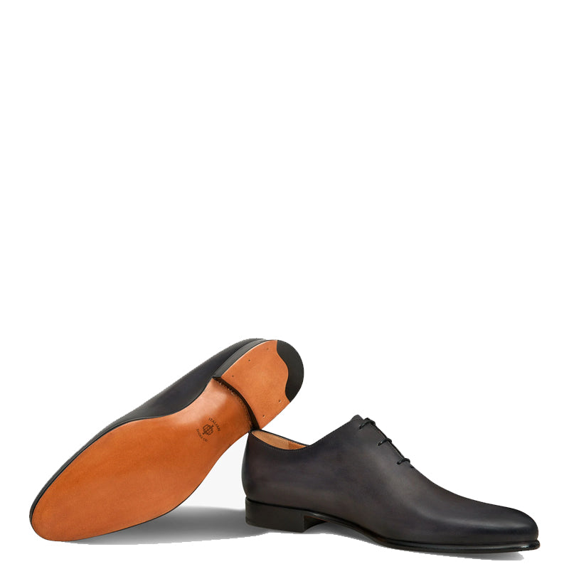 Men Handmade Solid Leather Oxford Black Shoe