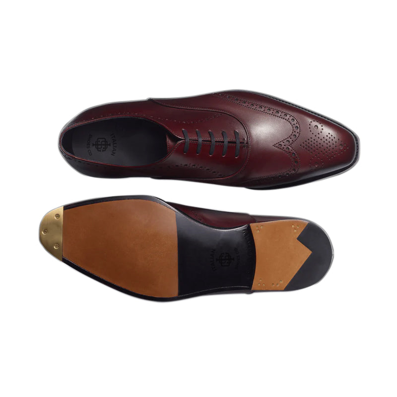 Classic Design Polished Leather Formal Oxford Shoes